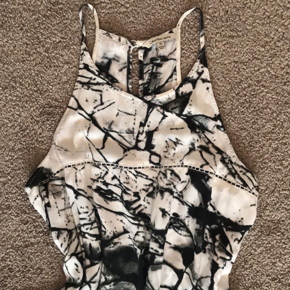 Black, white & grey Calvin Klein tank dress - Picture 3 of 5